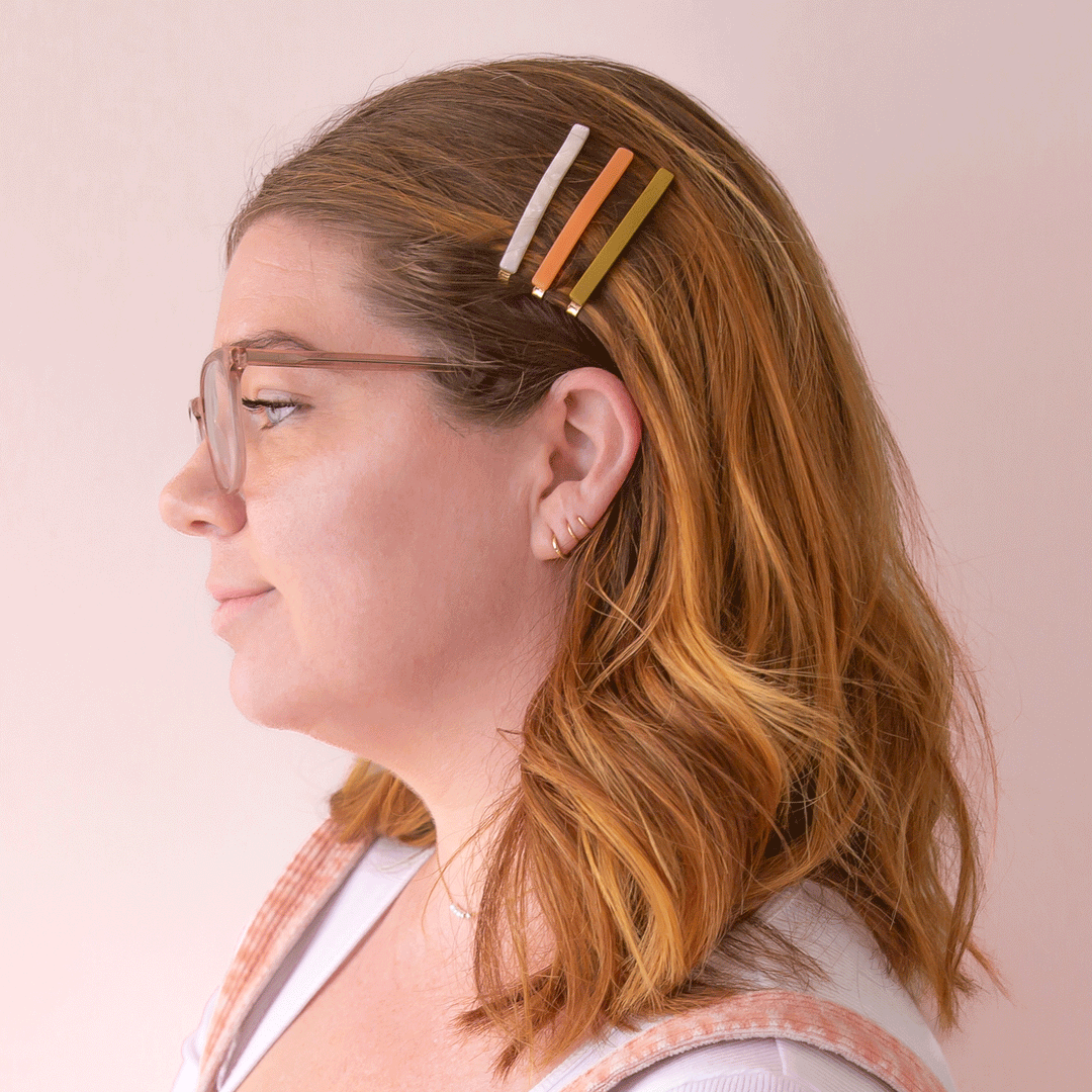 Acetate Bobby Pins | Avocado