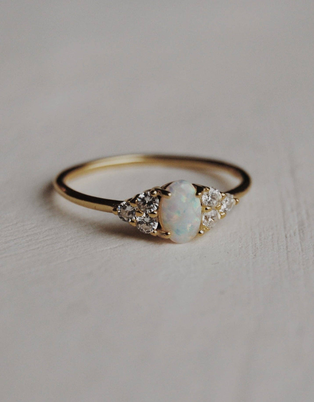 Abella Opal Ring: 6 - Pretty by Her - handmade locally in Cambridge, Ontario