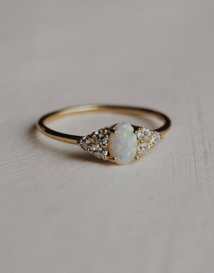 Abella Opal Ring: 6 - Pretty by Her - handmade locally in Cambridge, Ontario