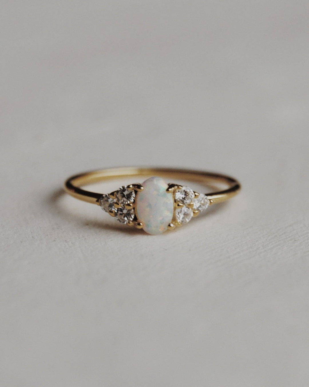 Abella Opal Ring: 6 - Pretty by Her - handmade locally in Cambridge, Ontario