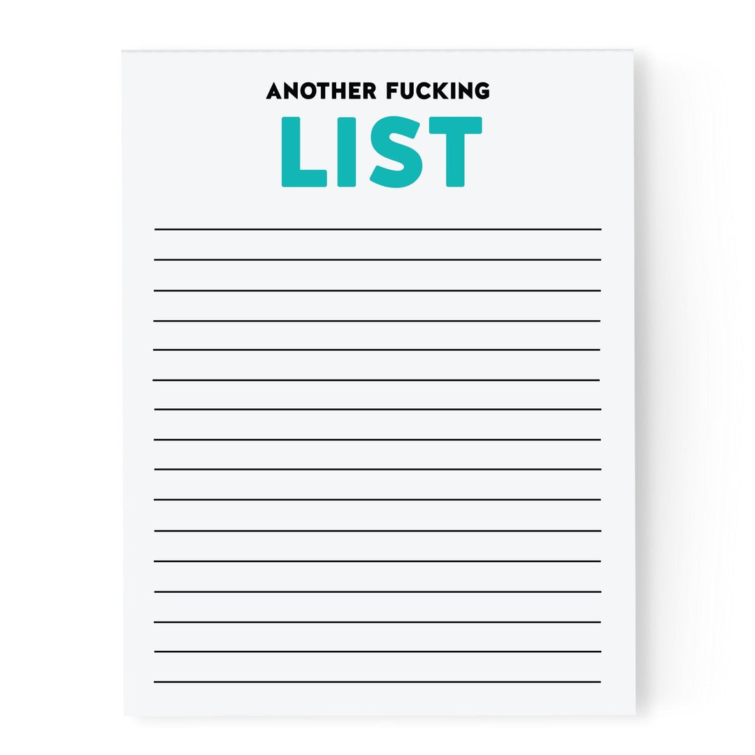 Another Fucking List Notepad - Pretty by Her - handmade locally in Cambridge, Ontario