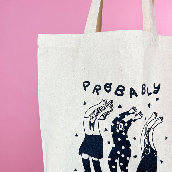 Anxious Tote Bag - Pretty by Her - handmade locally in Cambridge, Ontario