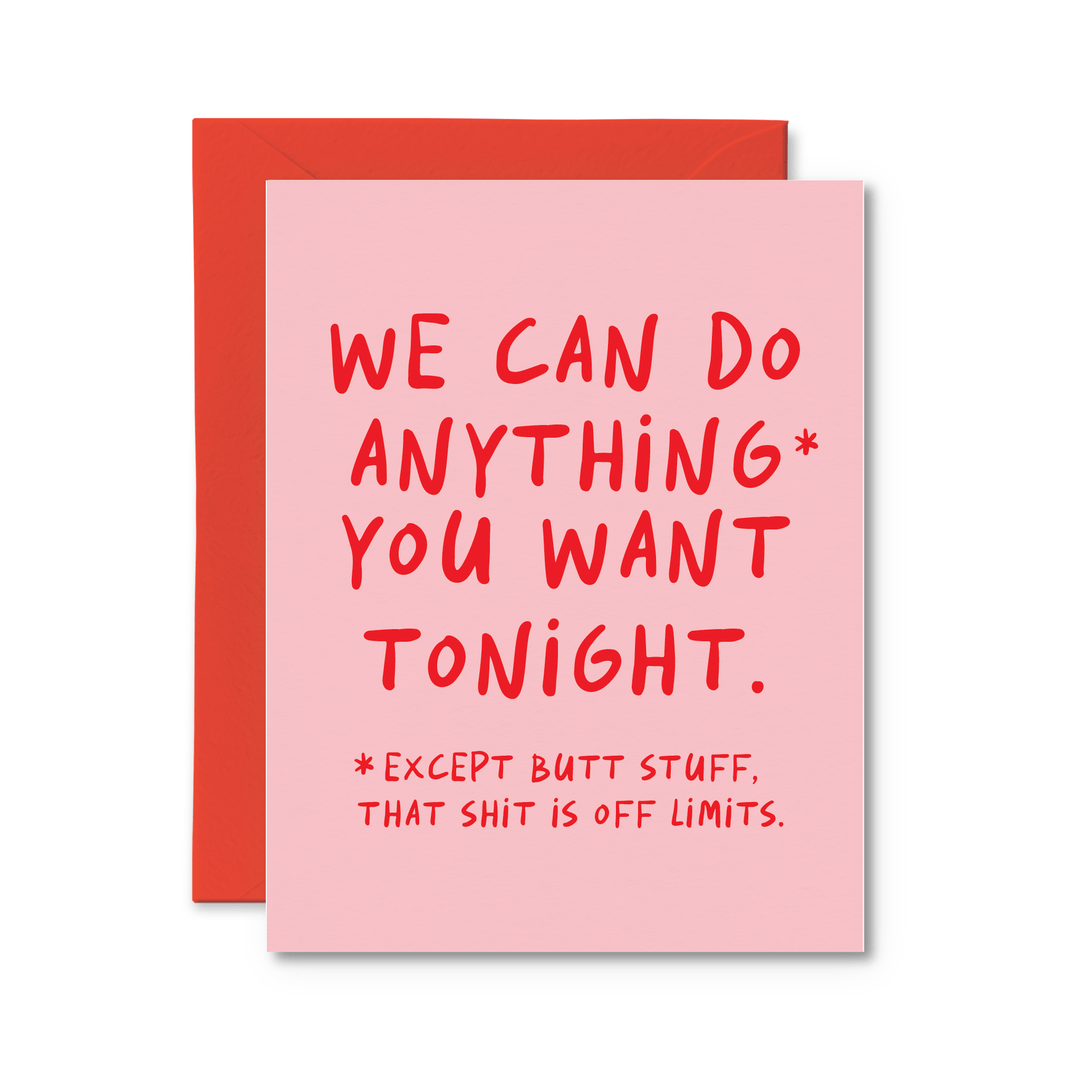 Anything But Butt Stuff Card - Pretty by Her - handmade locally in Cambridge, Ontario