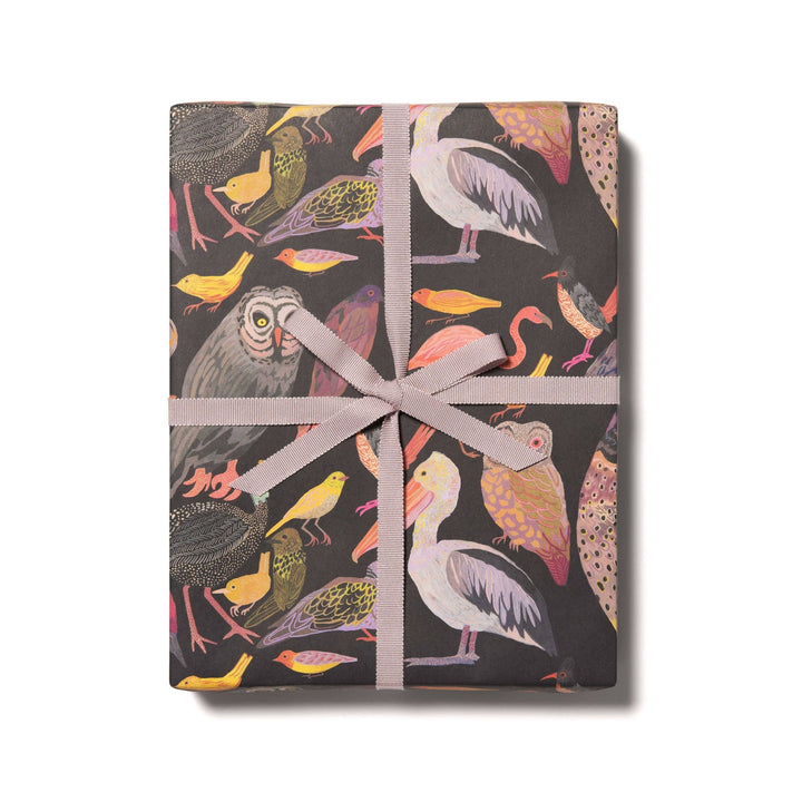 Aviary wrapping paper: Flat sheets - Pretty by Her - handmade locally in Cambridge, Ontario