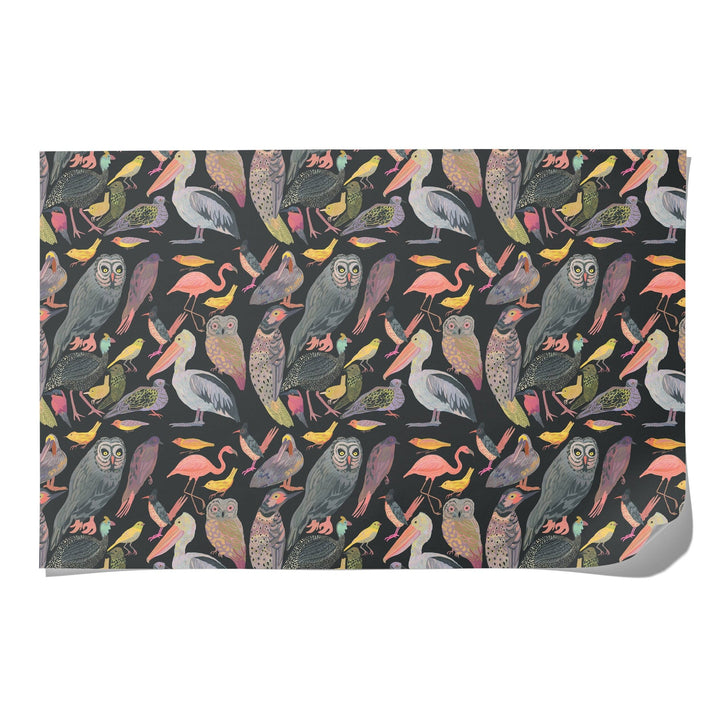 Aviary wrapping paper: Flat sheets - Pretty by Her - handmade locally in Cambridge, Ontario