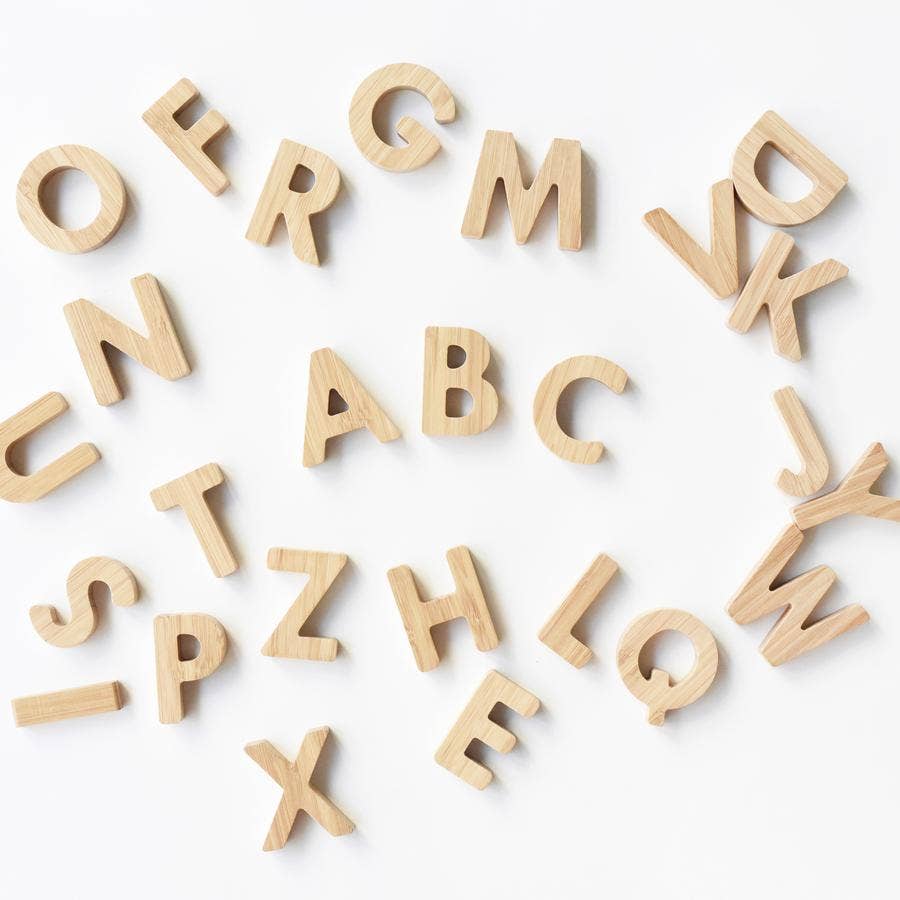 Bamboo Alphabet - Pretty by Her - handmade locally in Cambridge, Ontario