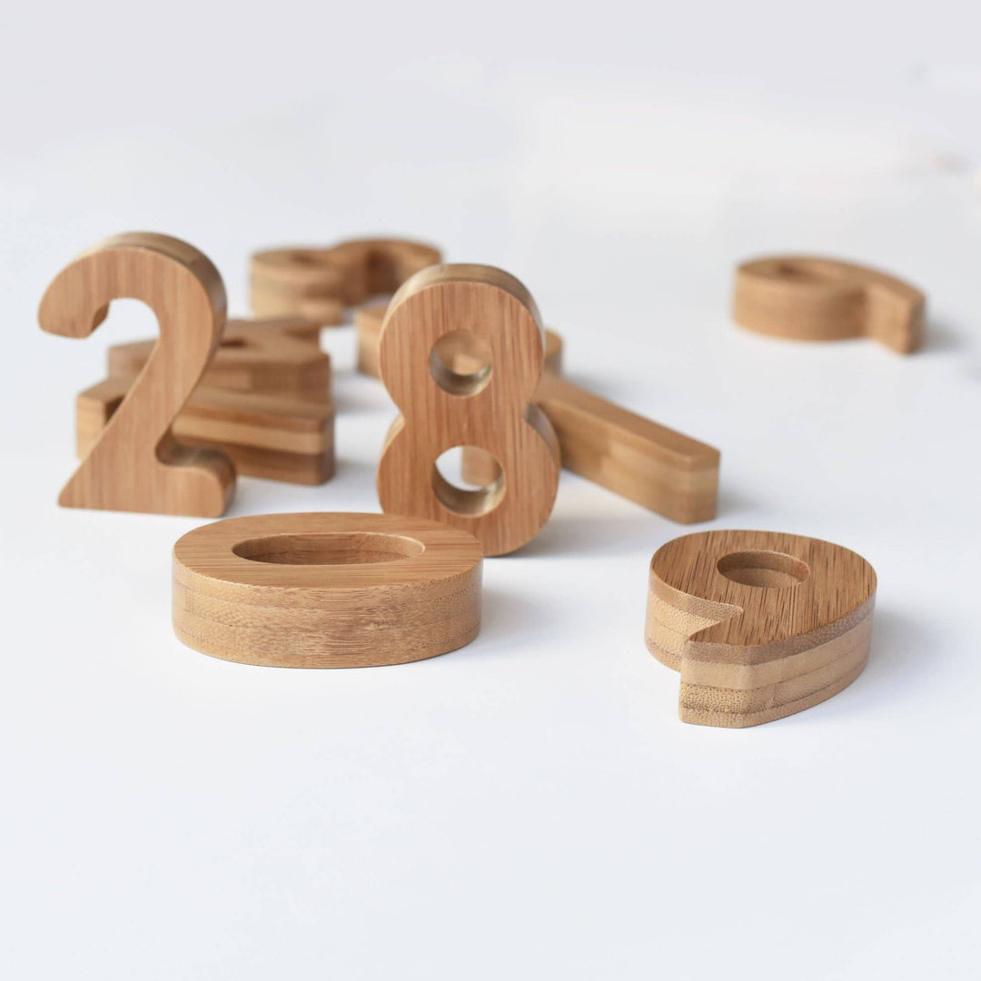 Bamboo Numbers - Pretty by Her - handmade locally in Cambridge, Ontario