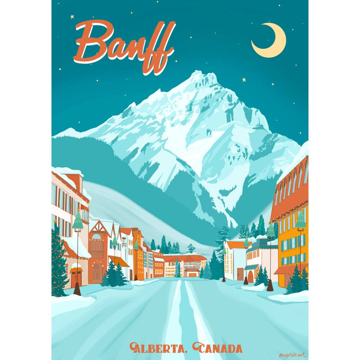 Banff Moonlight | 500 - Piece Puzzle | Designed in BC Canada - Pretty by Her - handmade locally in Cambridge, Ontario