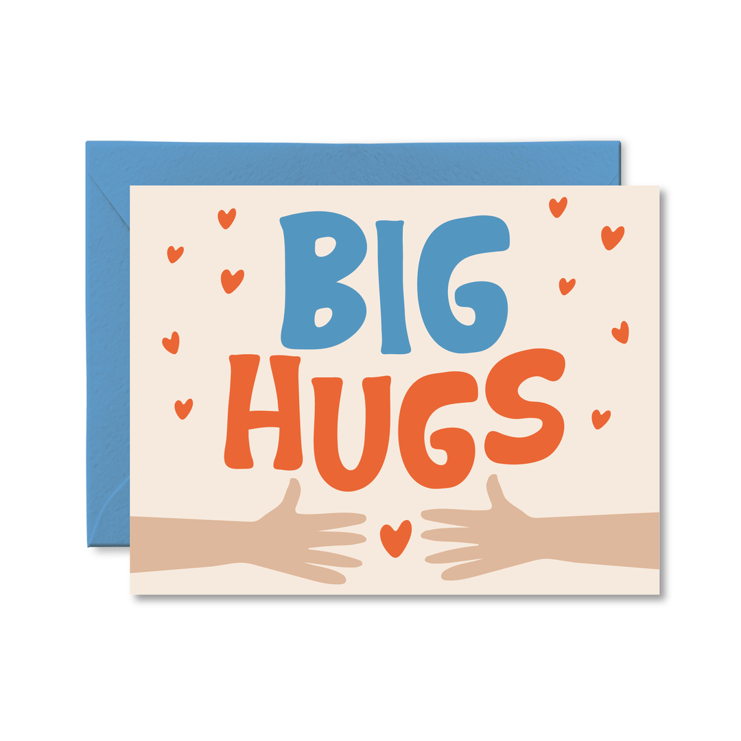 Big Hugs Card - Pretty by Her - handmade locally in Cambridge, Ontario