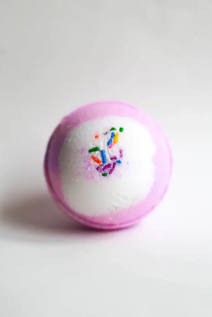 Birthday Cake Bath Bomb - Pretty by Her - handmade locally in Cambridge, Ontario