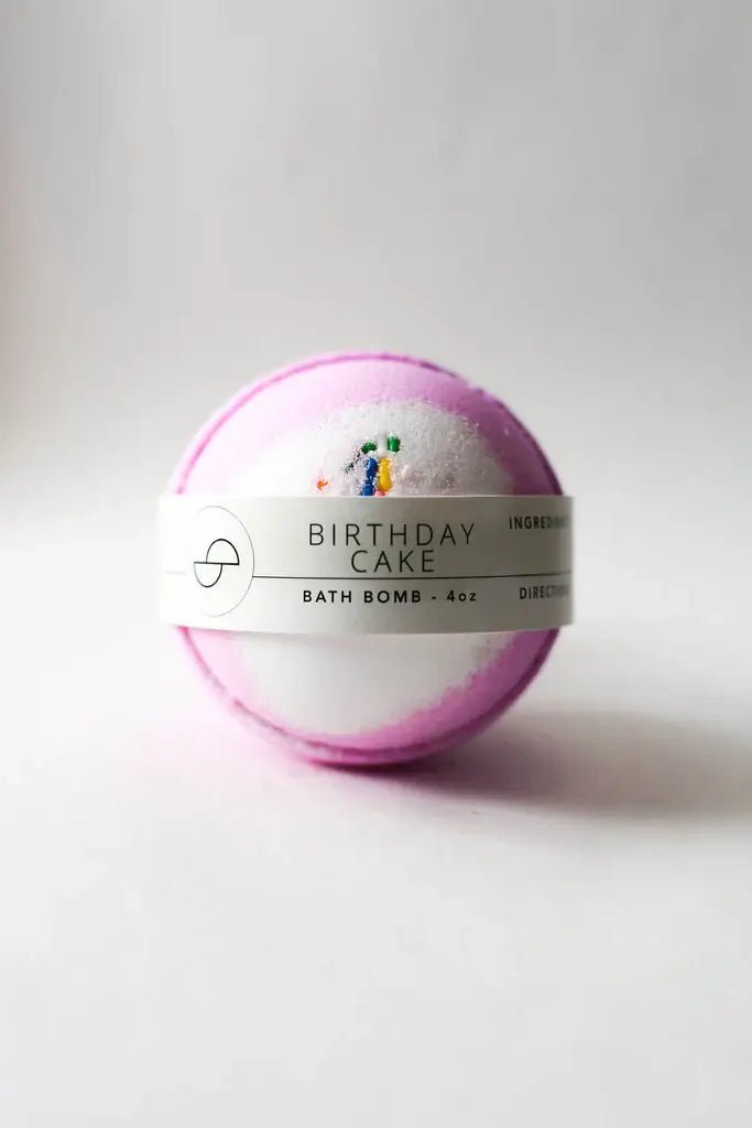 Birthday Cake Bath Bomb - Pretty by Her - handmade locally in Cambridge, Ontario