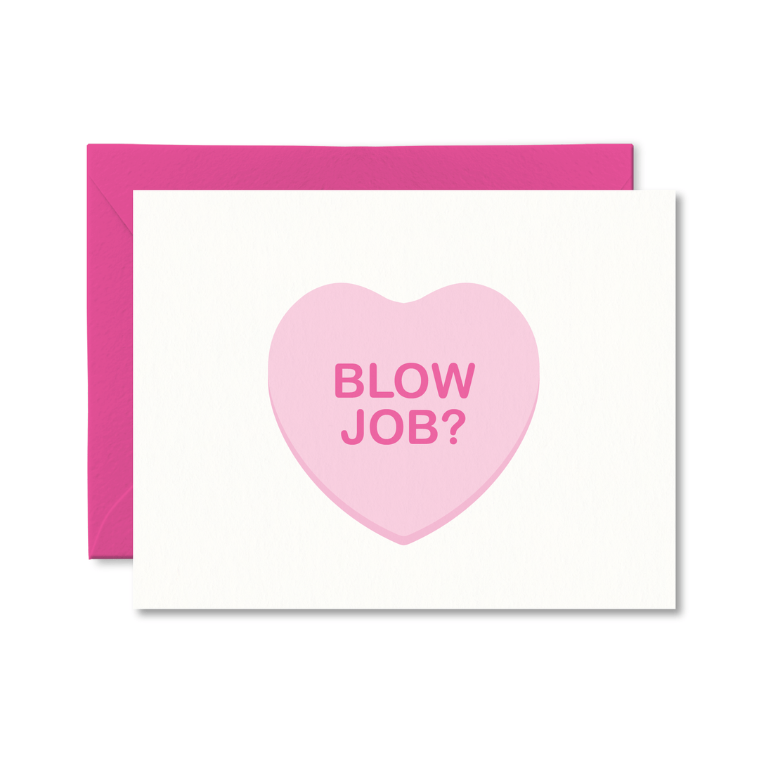 Blow Job? Card - Pretty by Her - handmade locally in Cambridge, Ontario