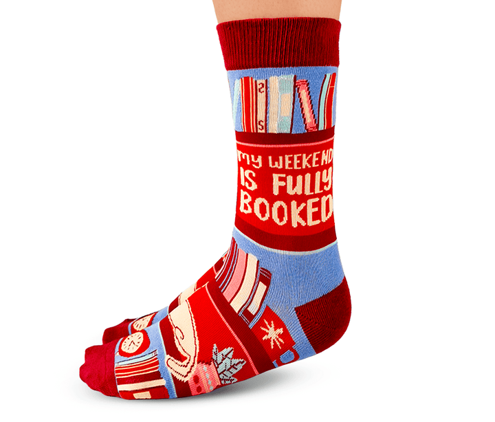 Bookworm Socks - S/M (Women) - Pretty by Her - handmade locally in Cambridge, Ontario