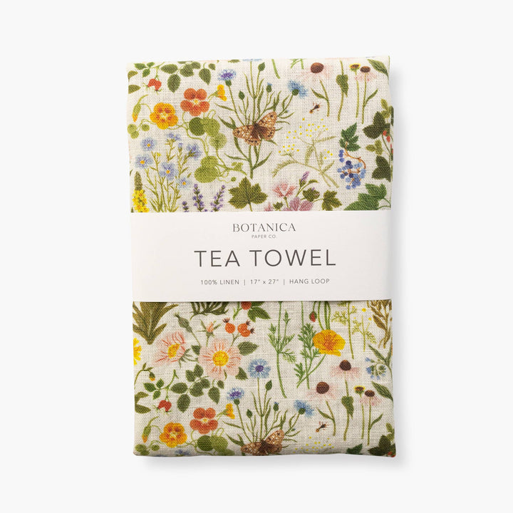 BOTANIST | 100% LINEN TEA TOWEL - Pretty by Her - handmade locally in Cambridge, Ontario