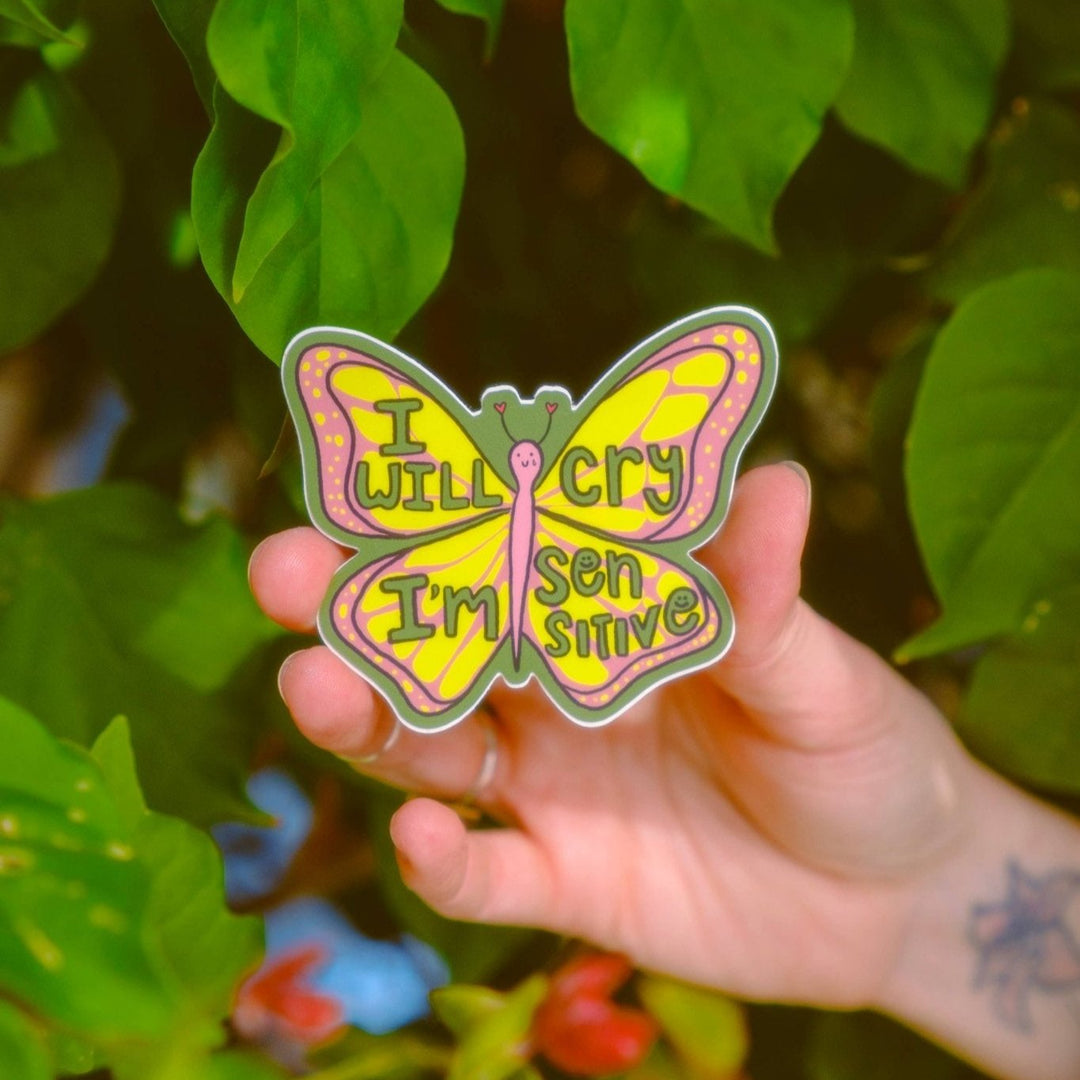 Butterfly Sticker - Pretty by Her - handmade locally in Cambridge, Ontario