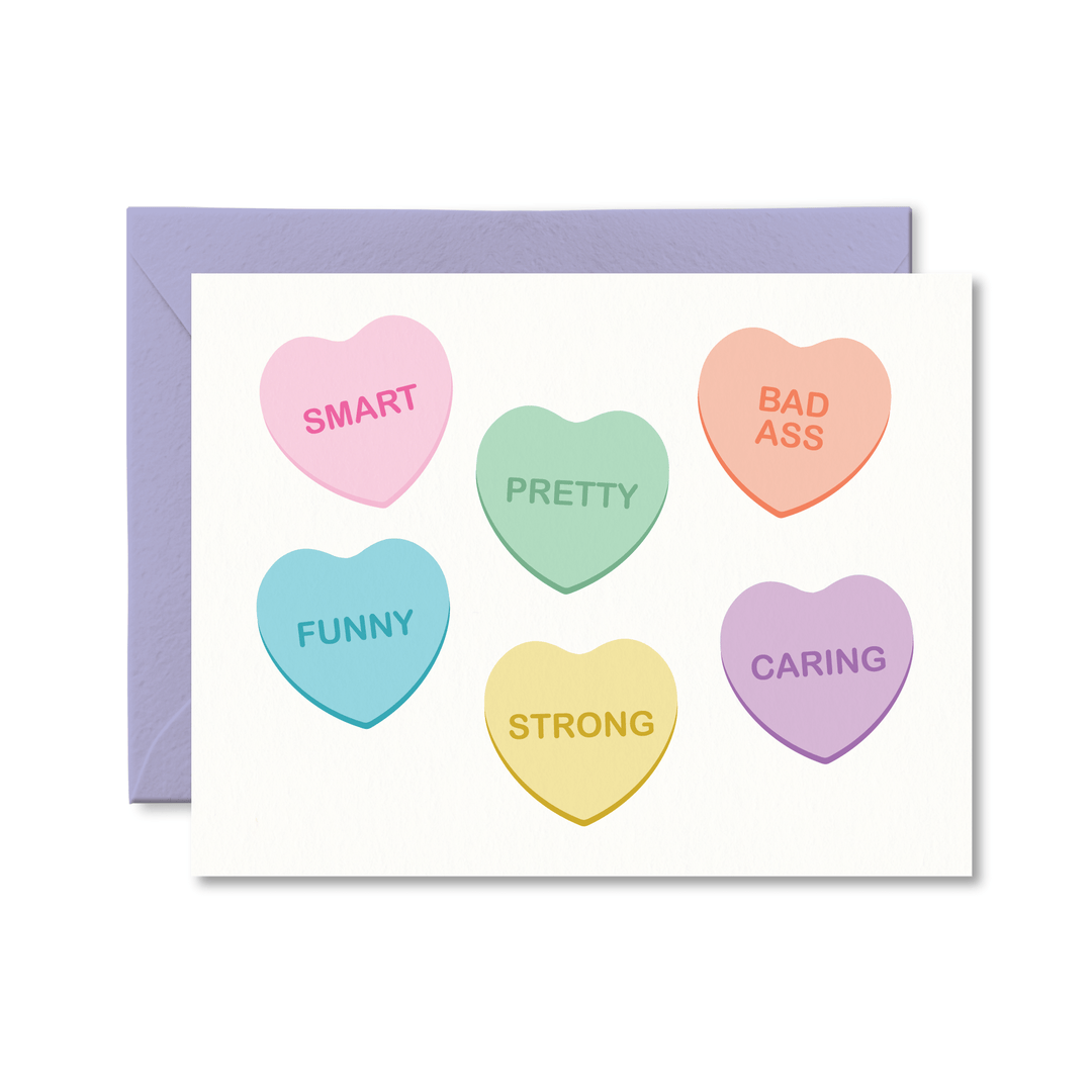 Candy Heart Compliments - Pretty by Her - handmade locally in Cambridge, Ontario