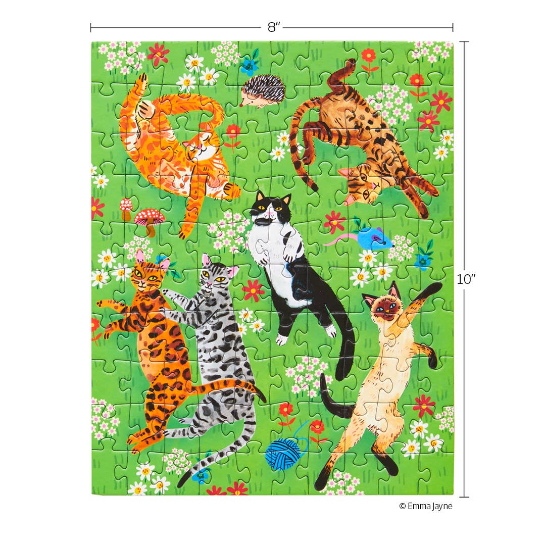 Cat Nap 100 Piece Puzzle Snax - Pretty by Her - handmade locally in Cambridge, Ontario