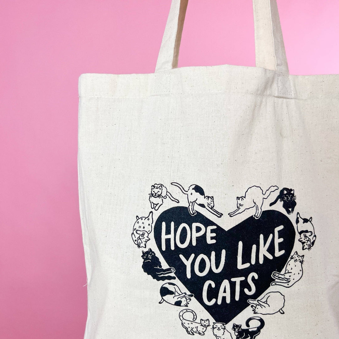 Cats Tote Bag - Pretty by Her - handmade locally in Cambridge, Ontario