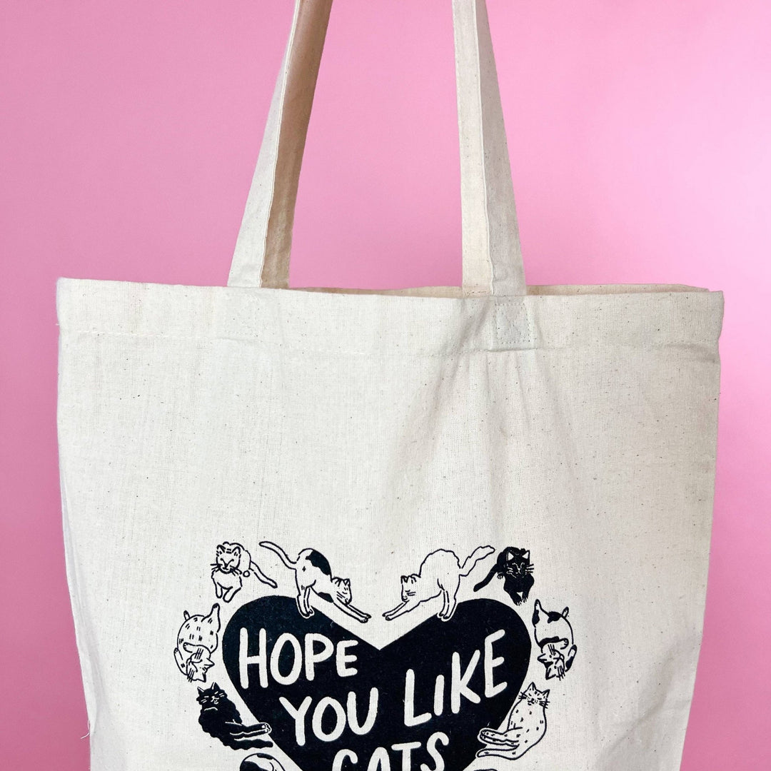 Cats Tote Bag - Pretty by Her - handmade locally in Cambridge, Ontario