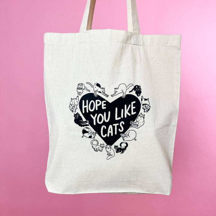 Cats Tote Bag - Pretty by Her - handmade locally in Cambridge, Ontario