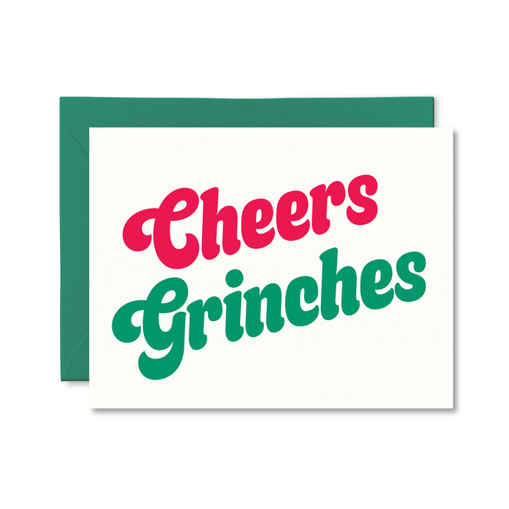 Cheers Grinches Card - Pretty by Her - handmade locally in Cambridge, Ontario