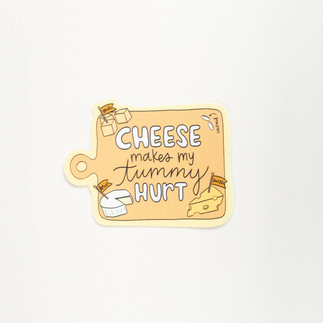 Cheese Sticker - Pretty by Her - handmade locally in Cambridge, Ontario