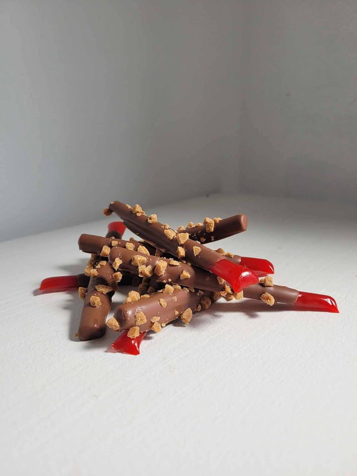 Chocolate Dipped Licorice Skor - Pretty by Her - handmade locally in Cambridge, Ontario