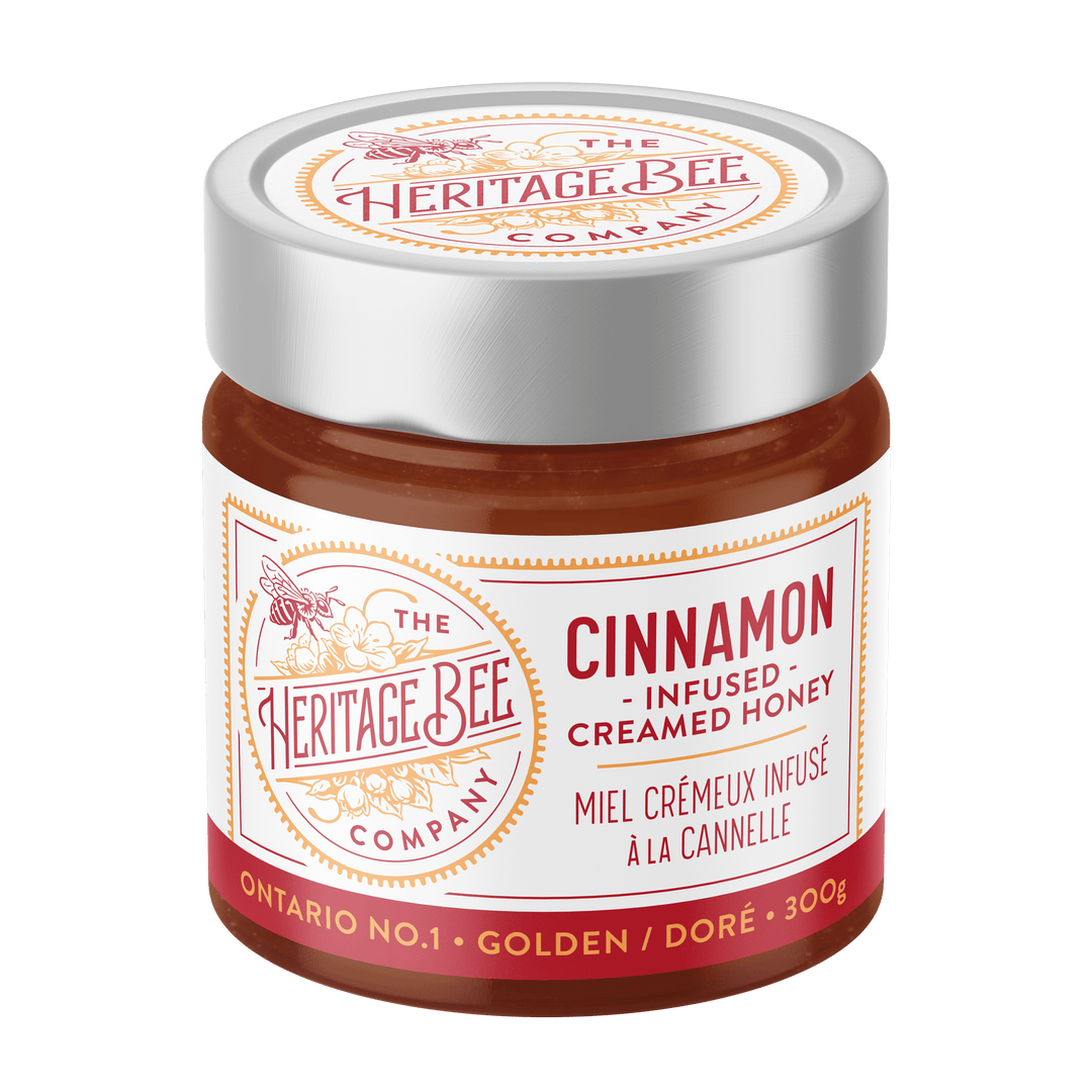 Cinnamon Creamed Honey - 300 g (10.6 oz) - Pretty by Her - handmade locally in Cambridge, Ontario