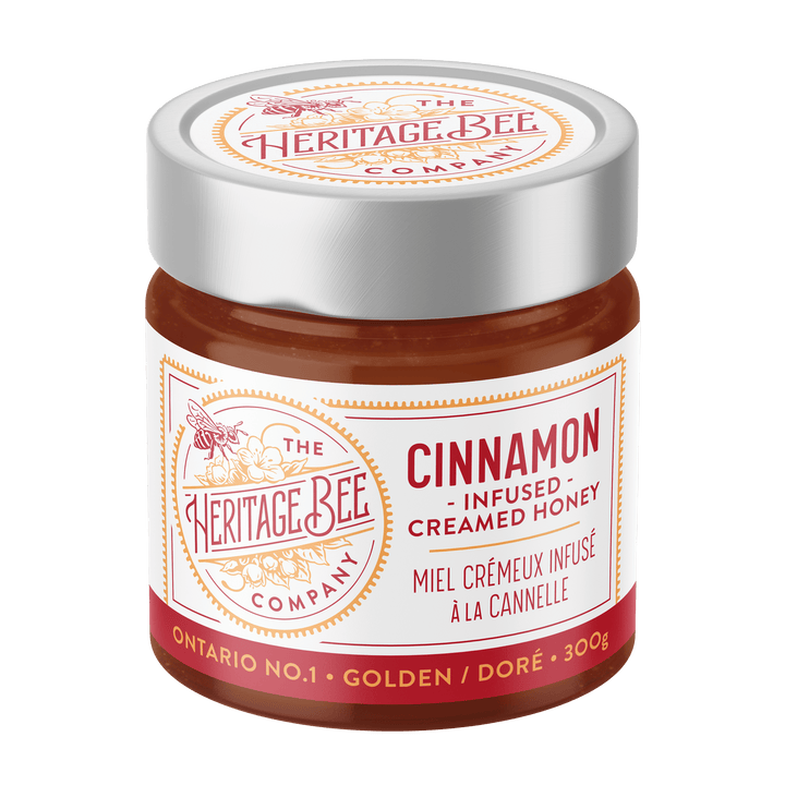 Cinnamon Creamed Honey - 300 g (10.6 oz) - Pretty by Her - handmade locally in Cambridge, Ontario