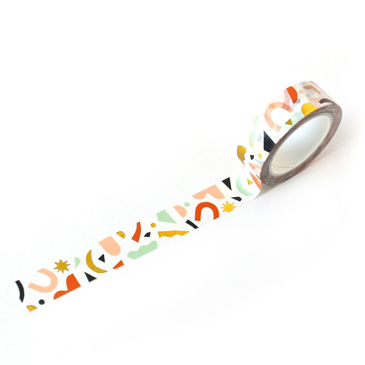 Confetti Pattern Washi Tape - Color + Gold Foil - Pretty by Her - handmade locally in Cambridge, Ontario