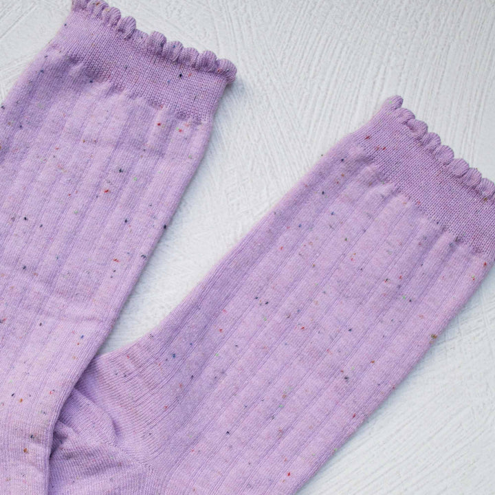 Confetti Solid Socks: Blue - Pretty by Her - handmade locally in Cambridge, Ontario