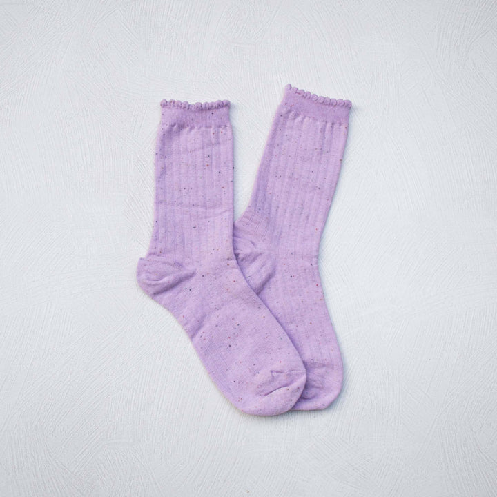 Confetti Solid Socks: Blue - Pretty by Her - handmade locally in Cambridge, Ontario