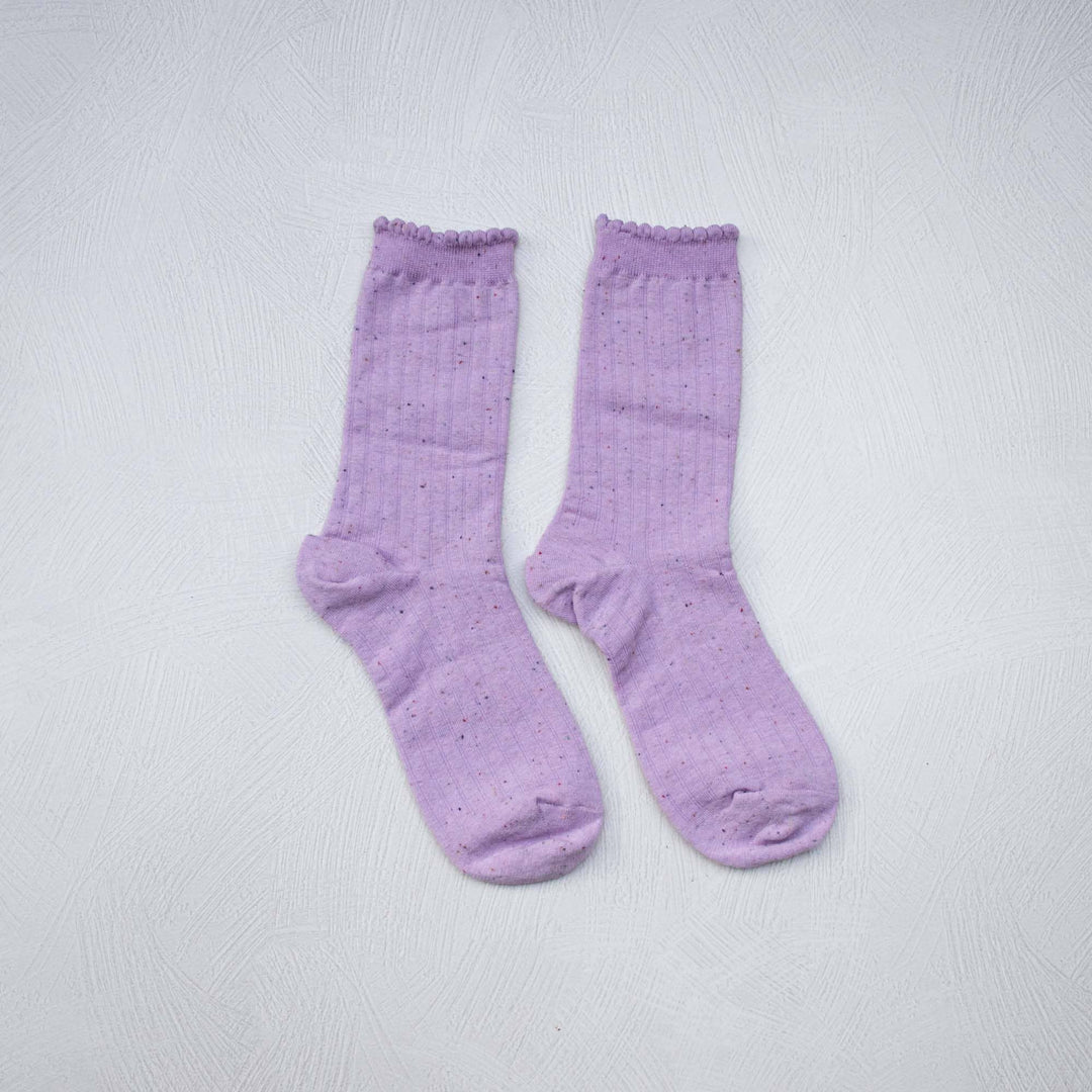 Confetti Solid Socks: Blue - Pretty by Her - handmade locally in Cambridge, Ontario