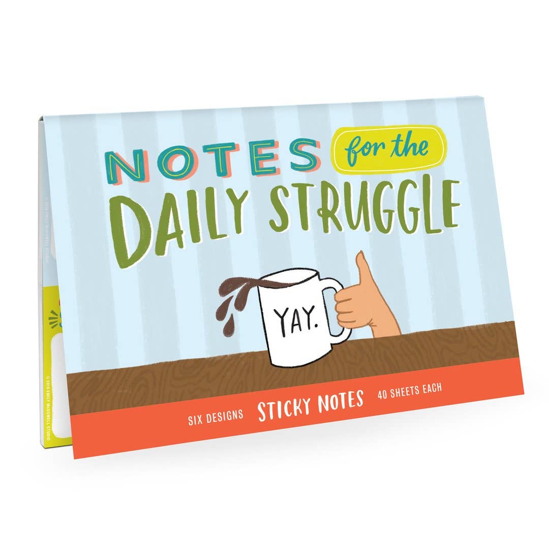 Daily Struggle Sticky Note Packet - Pretty by Her - handmade locally in Cambridge, Ontario