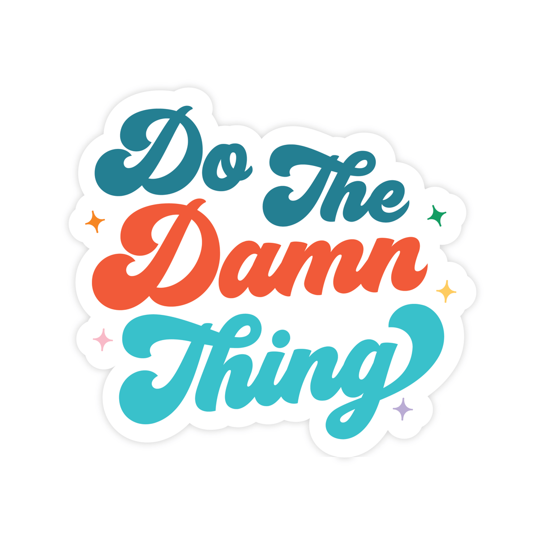 Do The Damn Thing Magnet - Pretty by Her - handmade locally in Cambridge, Ontario