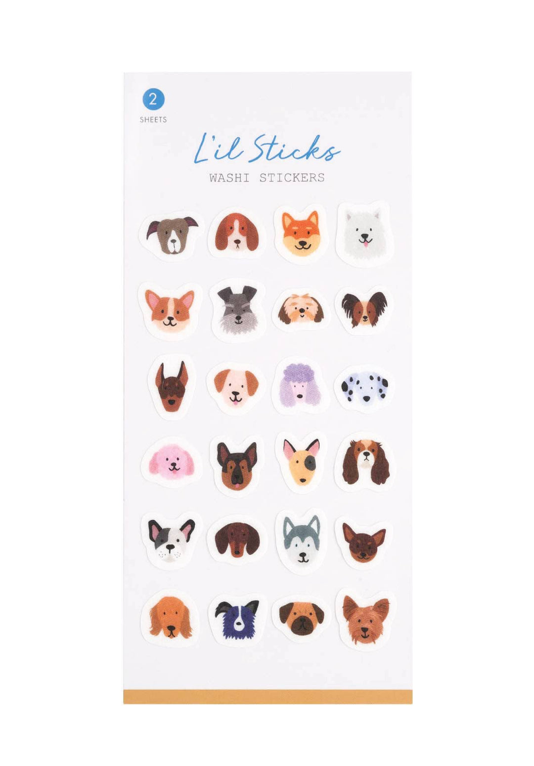 Dogs L’il Sticks Washi Stickers - Pretty by Her - handmade locally in Cambridge, Ontario