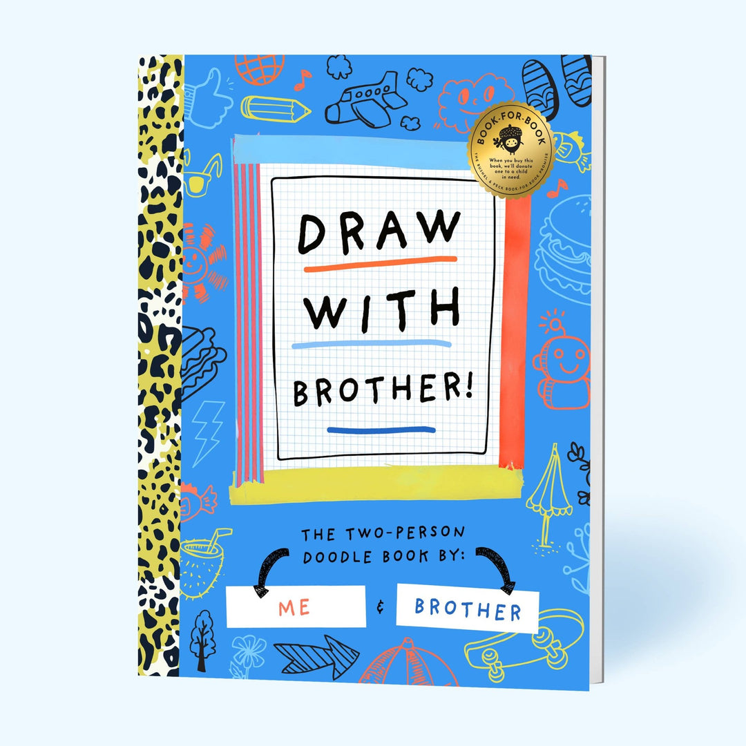 Draw With Brother! (Kids Doodle Coloring Book) - Pretty by Her - handmade locally in Cambridge, Ontario