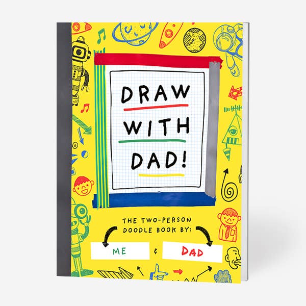 Draw With Dad! (Kids Doodle Coloring Book) - Pretty by Her - handmade locally in Cambridge, Ontario