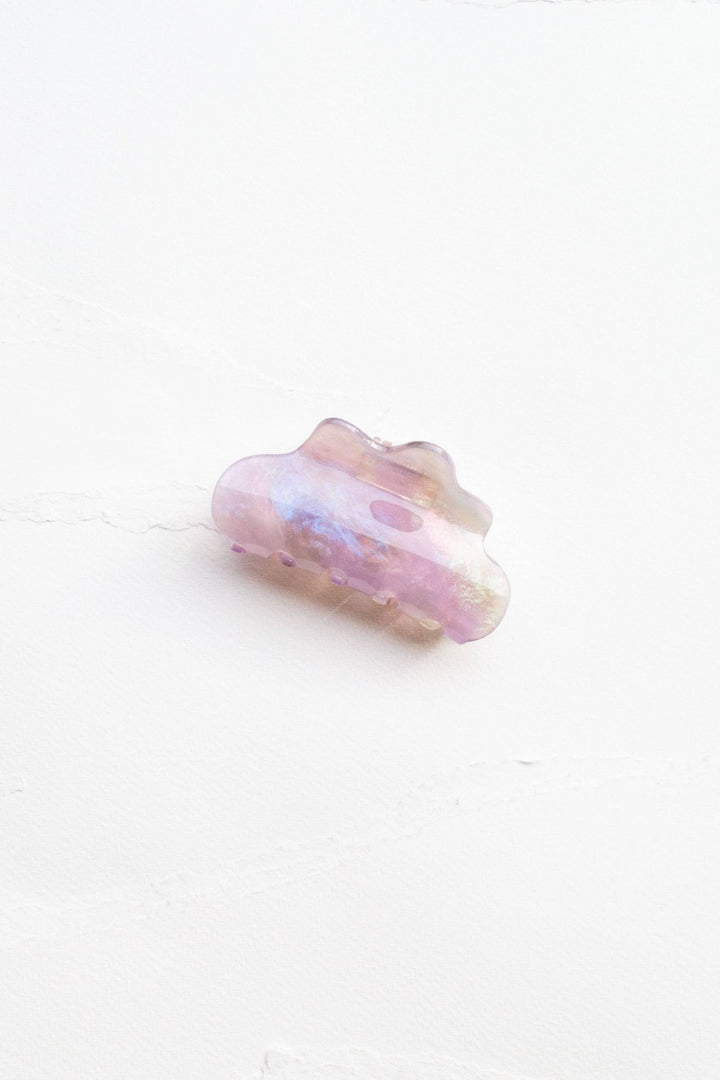 Eco Cloud Hair Claw Clip: Rainbow Cookie - Pretty by Her - handmade locally in Cambridge, Ontario