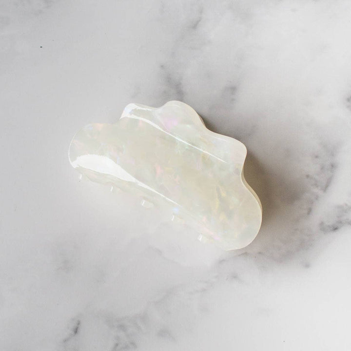 Eco Cloud Hair Claw Clip: Rainbow Cookie - Pretty by Her - handmade locally in Cambridge, Ontario