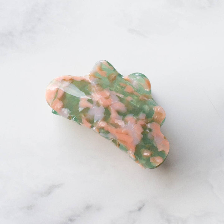 Eco Cloud Hair Claw Clip: Rainbow Cookie - Pretty by Her - handmade locally in Cambridge, Ontario