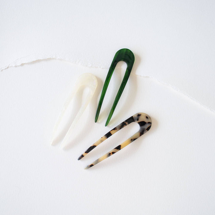 Eco The French Hair Pin: Ivory Pearl - Pretty by Her - handmade locally in Cambridge, Ontario