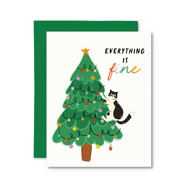 Everything Is Fine Card - Pretty by Her - handmade locally in Cambridge, Ontario