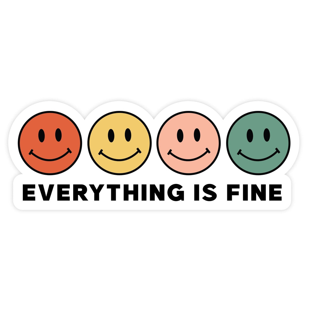 Everything Is Fine Magnet - Pretty by Her - handmade locally in Cambridge, Ontario