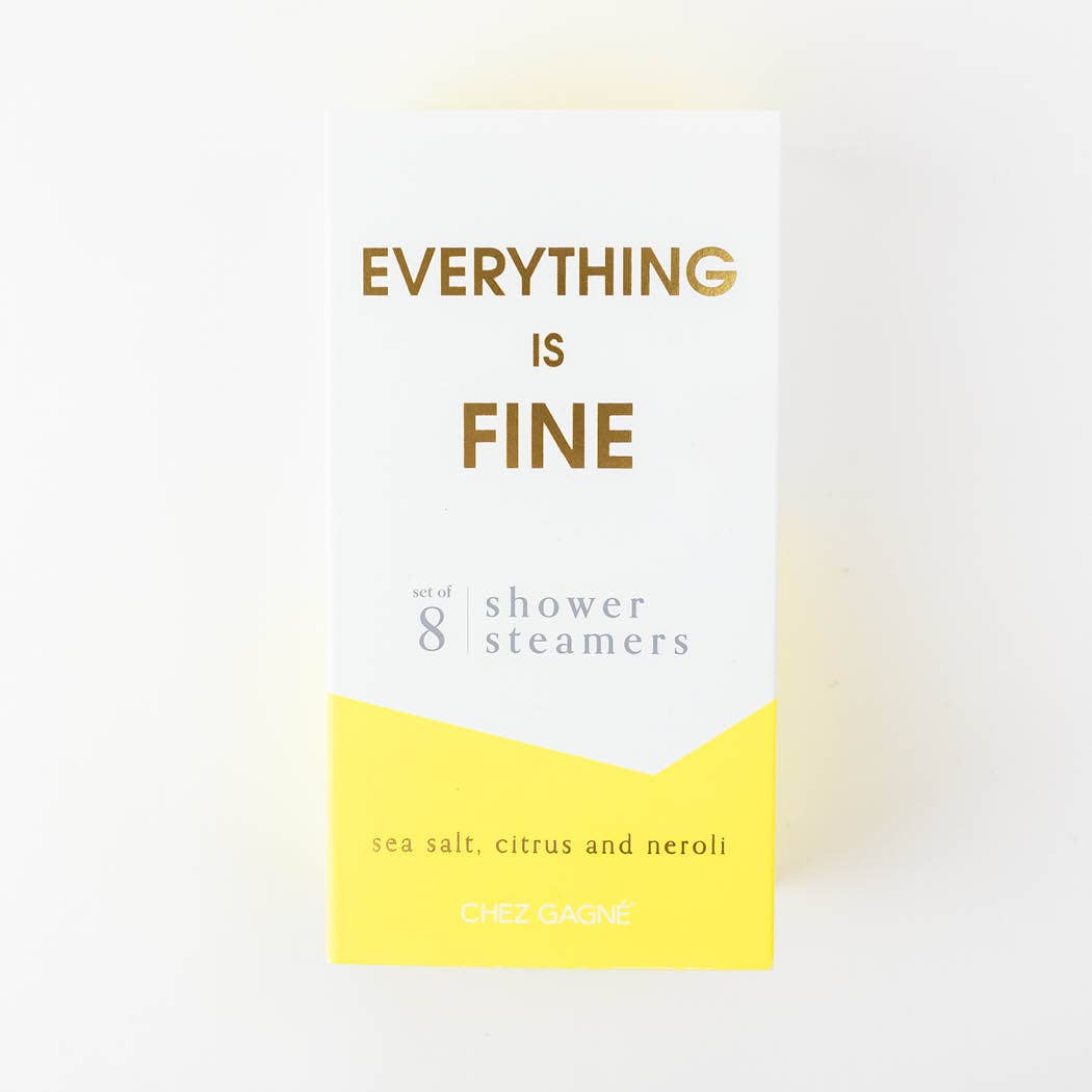 Everything is Fine Shower Steamers - Sea Salt, Citrus & Neroli - Pretty by Her - handmade locally in Cambridge, Ontario