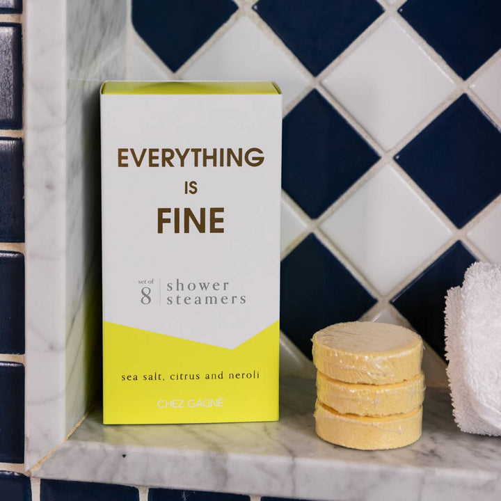 Everything is Fine Shower Steamers - Sea Salt, Citrus & Neroli - Pretty by Her - handmade locally in Cambridge, Ontario