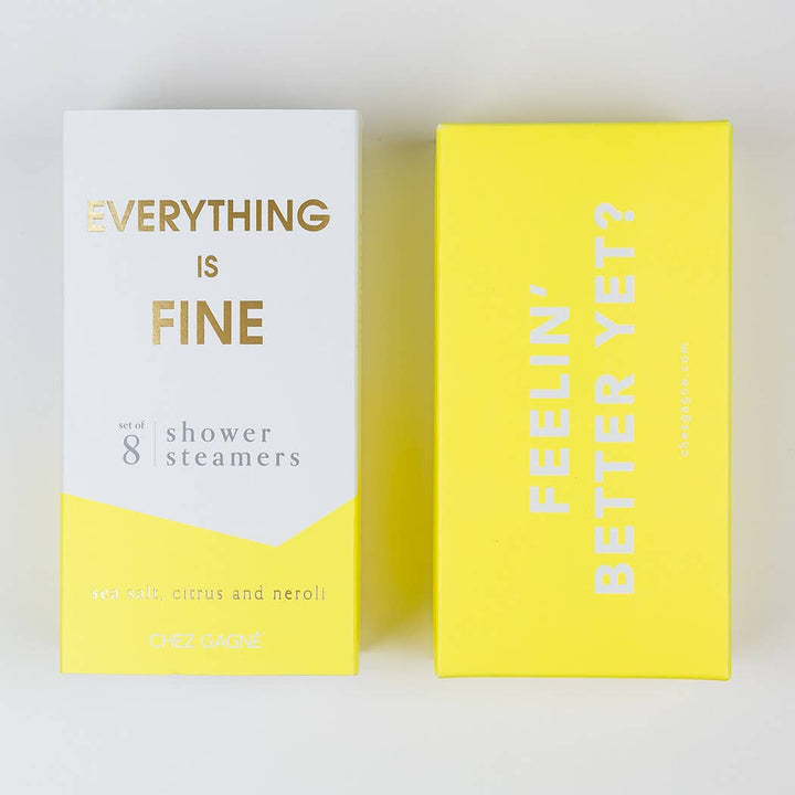 Everything is Fine Shower Steamers - Sea Salt, Citrus & Neroli - Pretty by Her - handmade locally in Cambridge, Ontario