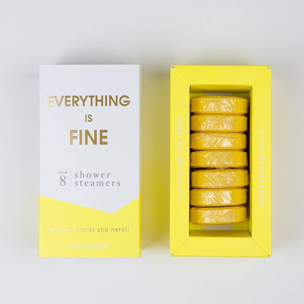 Everything is Fine Shower Steamers - Sea Salt, Citrus & Neroli - Pretty by Her - handmade locally in Cambridge, Ontario