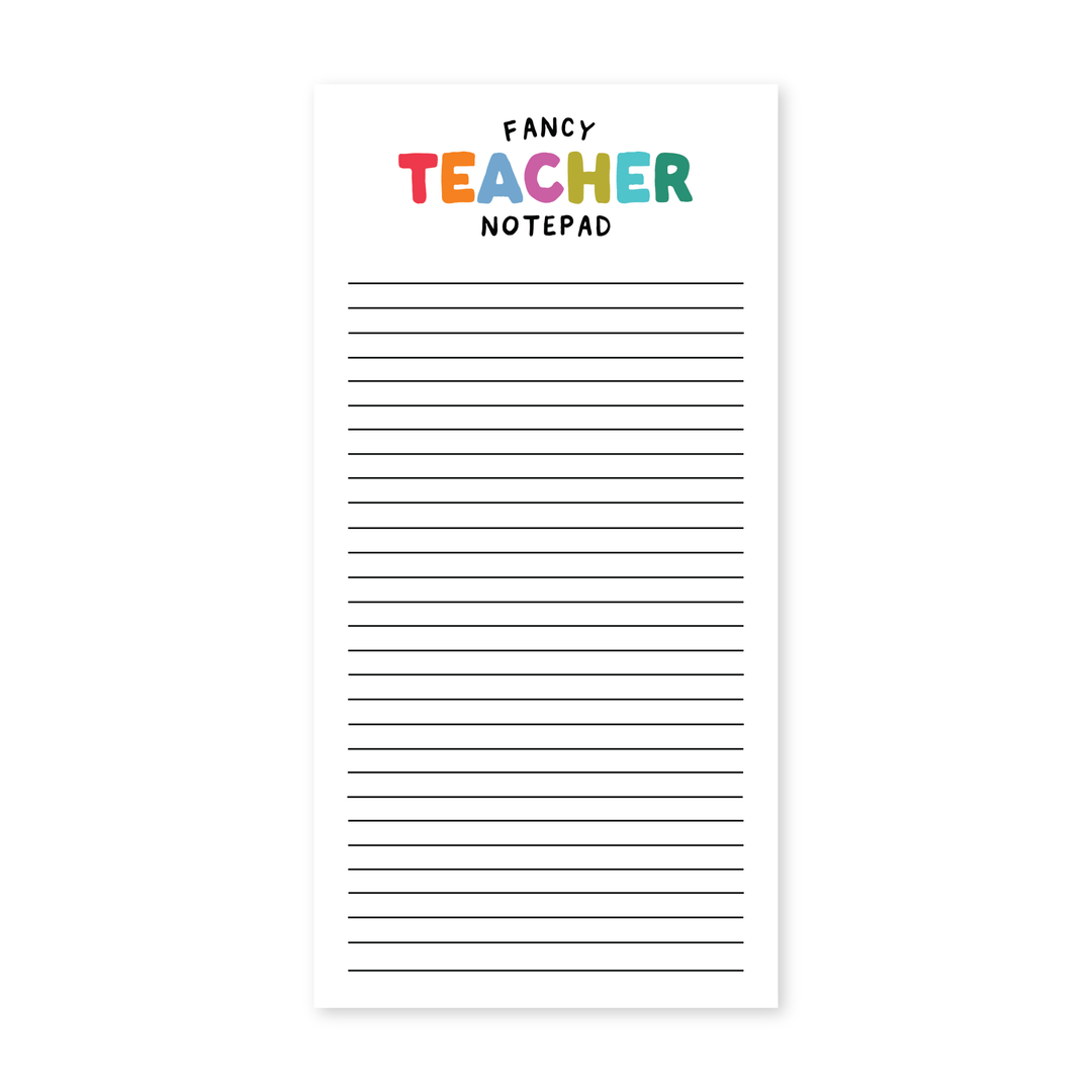 Fancy Teacher Notepad - Pretty by Her - handmade locally in Cambridge, Ontario