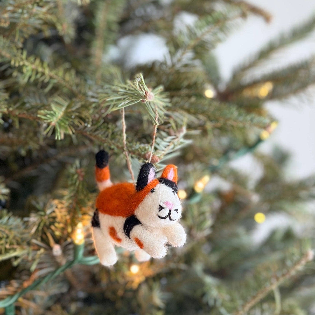 Felt Calico Cat Ornament - Pretty by Her - handmade locally in Cambridge, Ontario